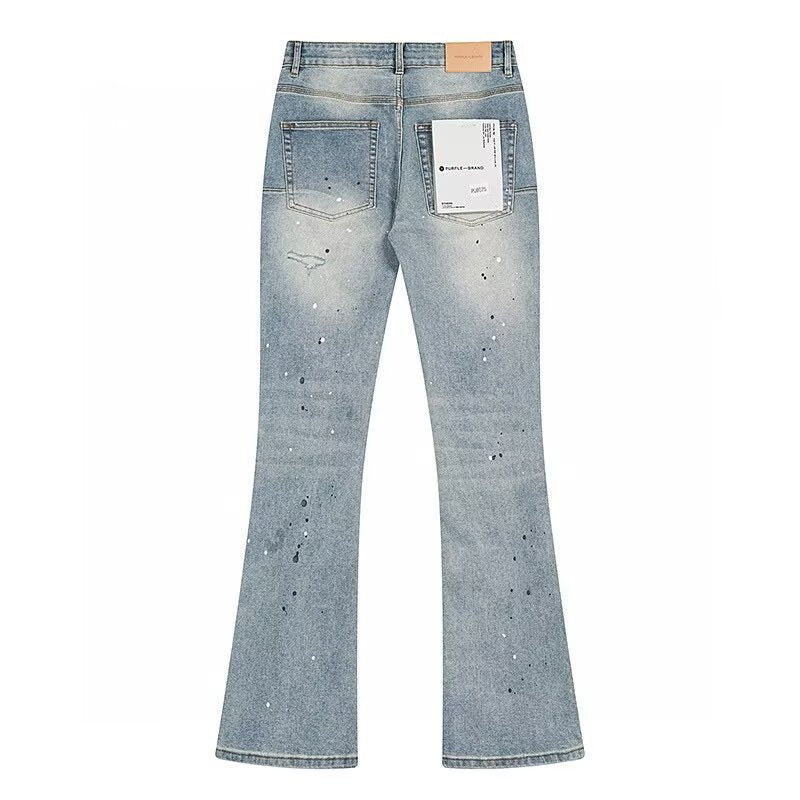 Flare Stretch Denim High Waist Zipper Jeans