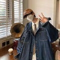 Men's Loose Fit  Denim Jacket Streetwear Workwear Jacket