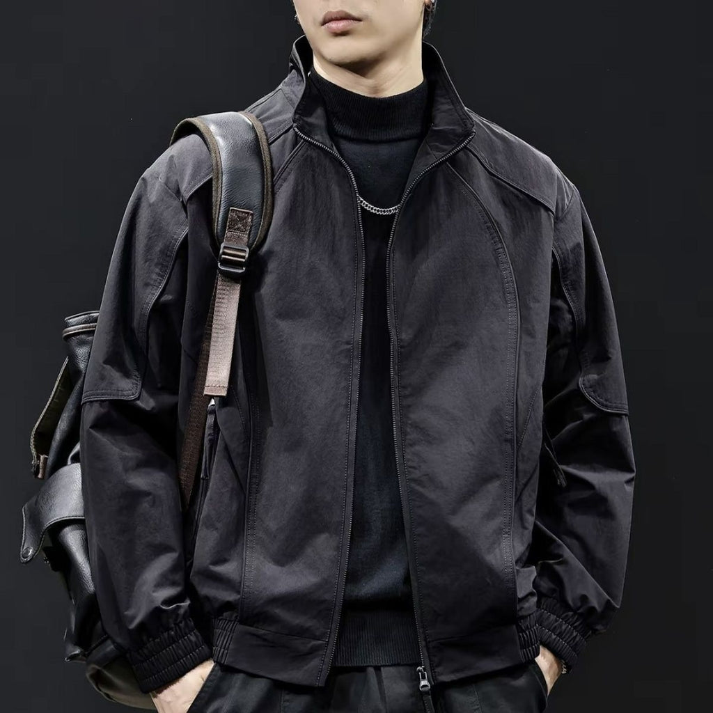 Style Stand Collar Men's Casual Windbreaker Jacket