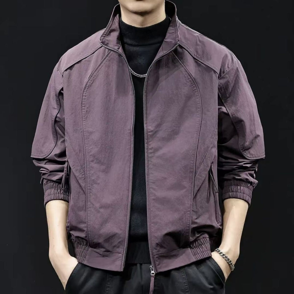 Style Stand Collar Men's Casual Windbreaker Jacket