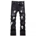 High Street Micro Flare Denim Pants Loose Fit Unisex