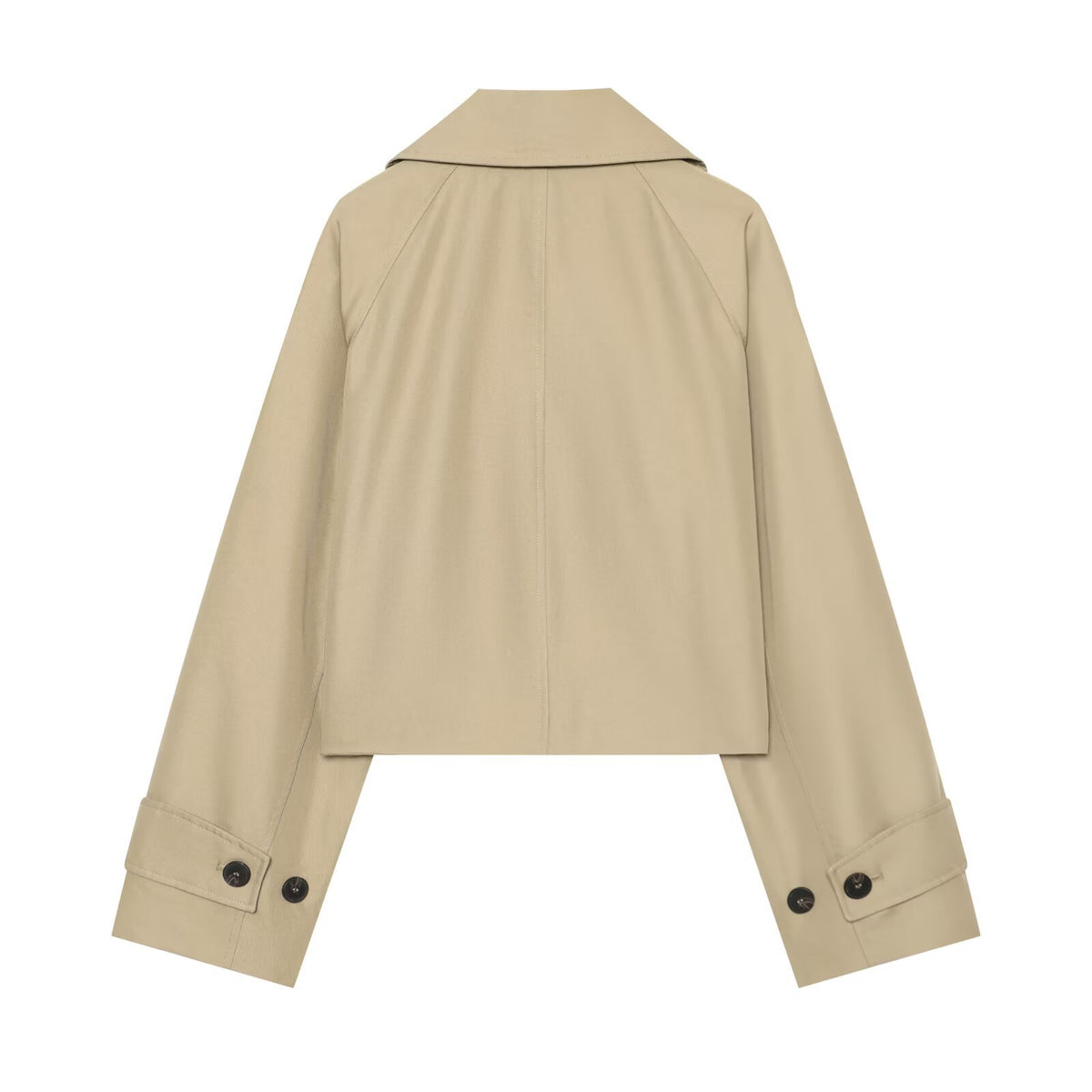 Double breasted double breasted suit collar windbreaker jacket