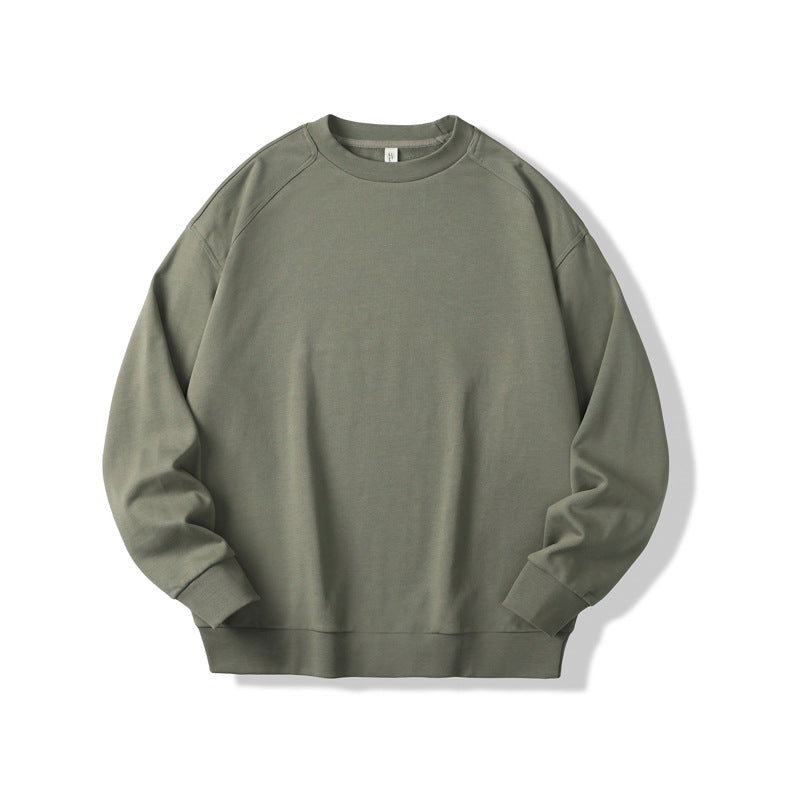 Men's Long Sleeve Round Neck Cotton Pullover Sweater