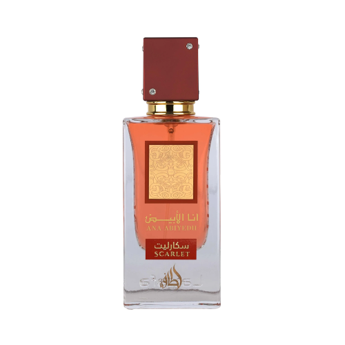 Ana Abiyedh Scarlet Lattafa - Perfume Árabe de Cereza Negra y Caramelo